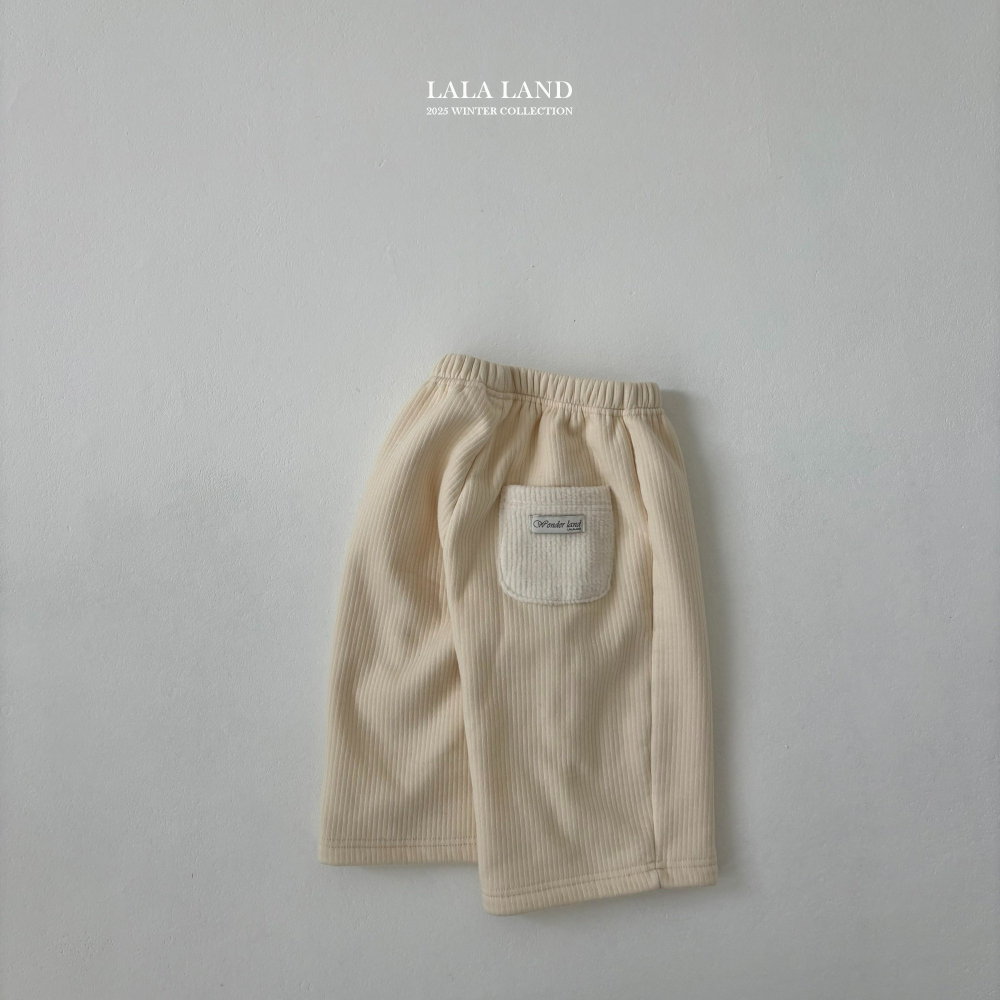 Lalaland 褲子 라라랜드 스판골지밍크바지-細節圖3