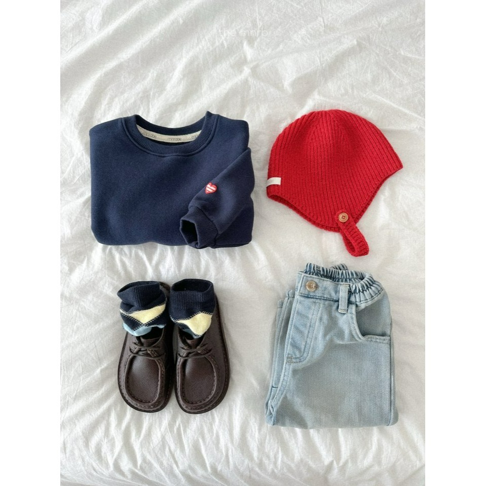 MiniRobe 上衣 미니로브 하트맨투맨-細節圖7