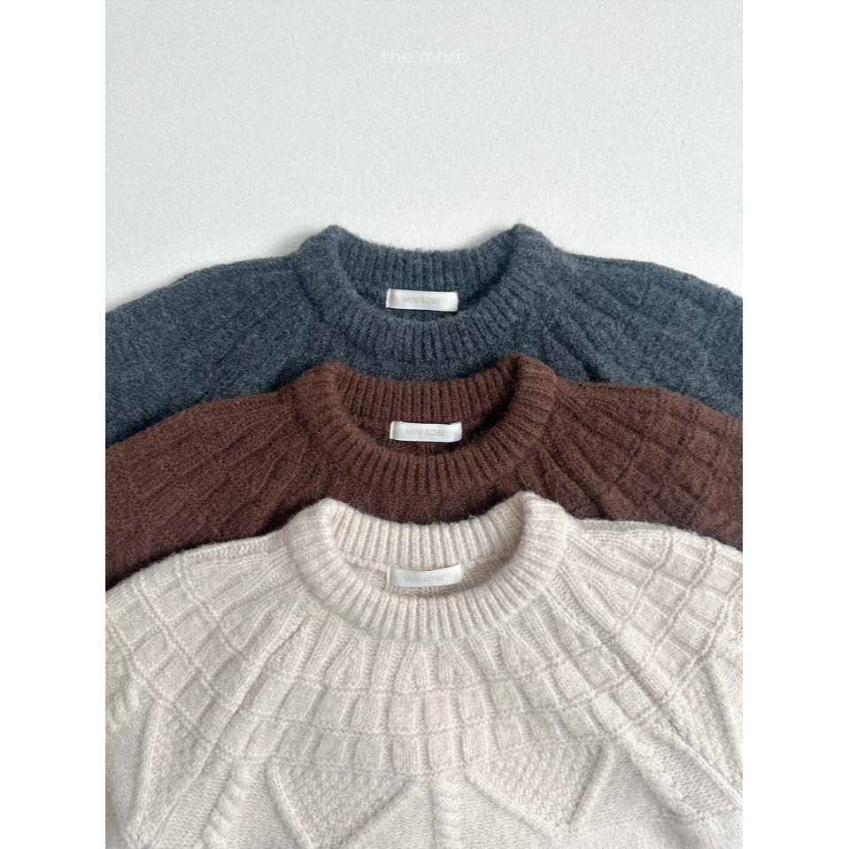 MiniRobe 上衣 미니로브 케이블니트-細節圖2