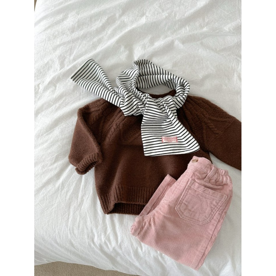 MiniRobe 上衣 미니로브 케이블니트-細節圖6