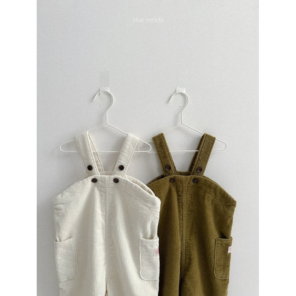 MiniRobe 吊帶褲 미니로브 올리브오버롤-細節圖2