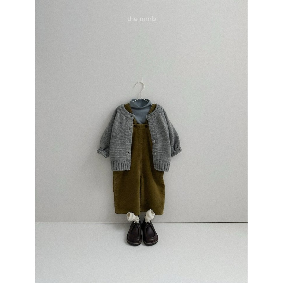 MiniRobe 吊帶褲 미니로브 올리브오버롤-細節圖5