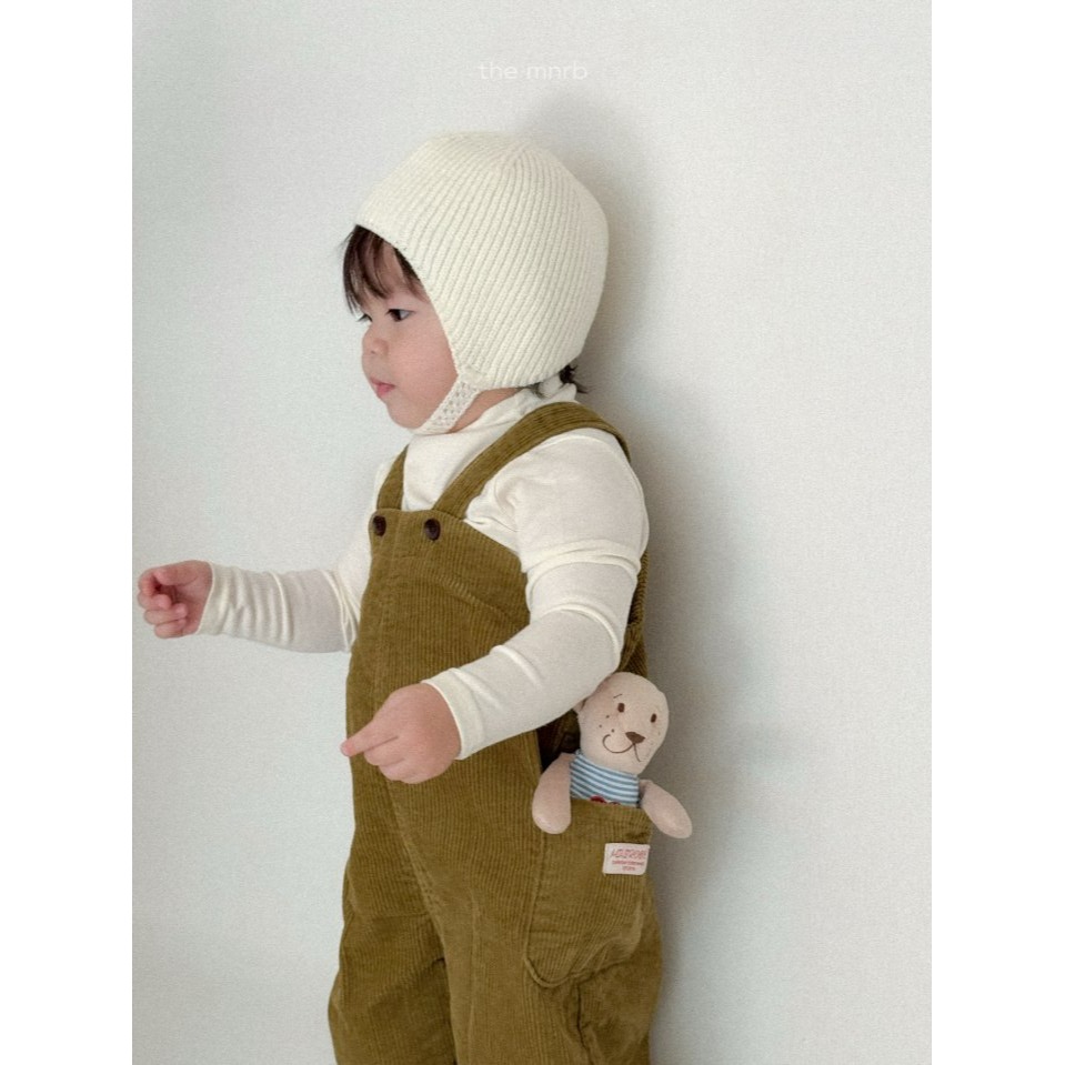 MiniRobe 吊帶褲 미니로브 올리브오버롤-細節圖8