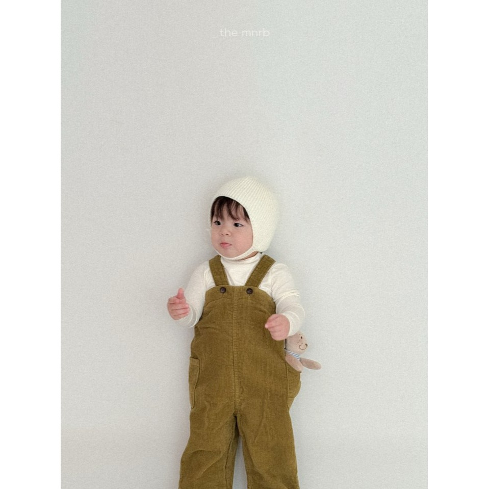 MiniRobe 吊帶褲 미니로브 올리브오버롤-細節圖9