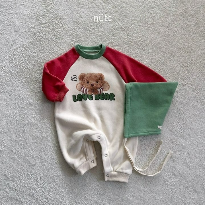 Nutt 包屁衣 (含帽) 누트 포포곰슈트(보넷세트)-規格圖11