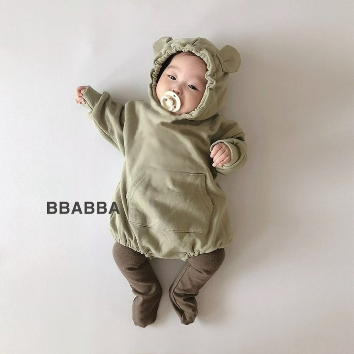 BBABBA 包屁衣 빠빠 달달곰슈트(양기모)-細節圖8