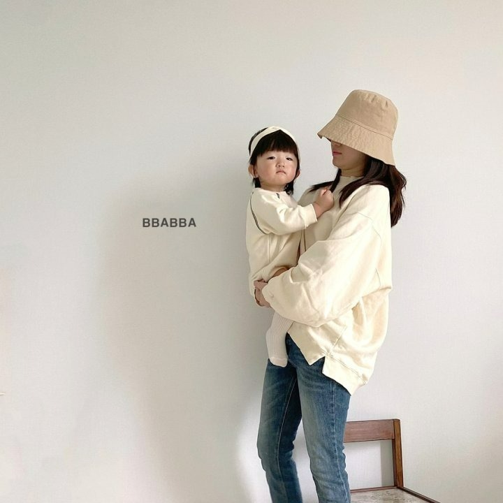 BBABBA 包屁衣 빠빠 블랙크림슈트(양기모)맘커플-細節圖7