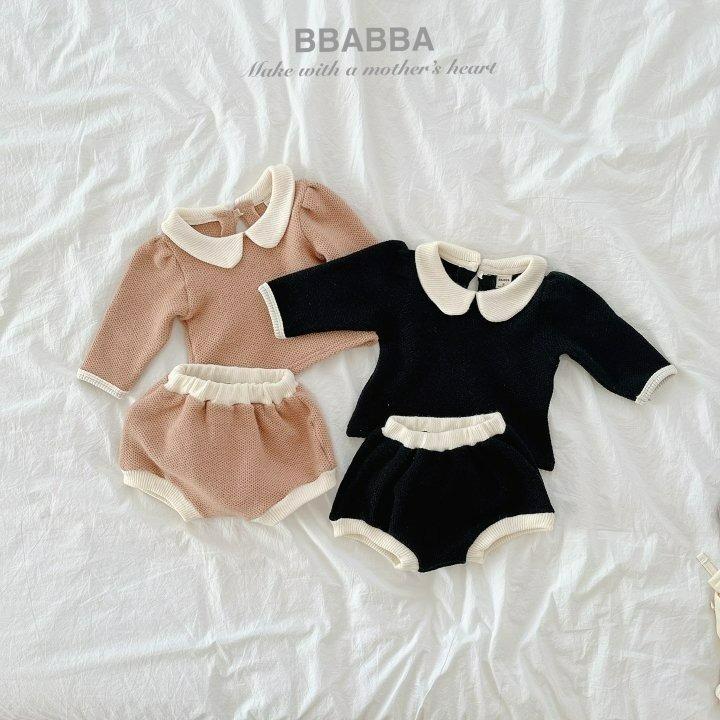 BBABBA 褲子 빠빠 니트팬츠-細節圖4