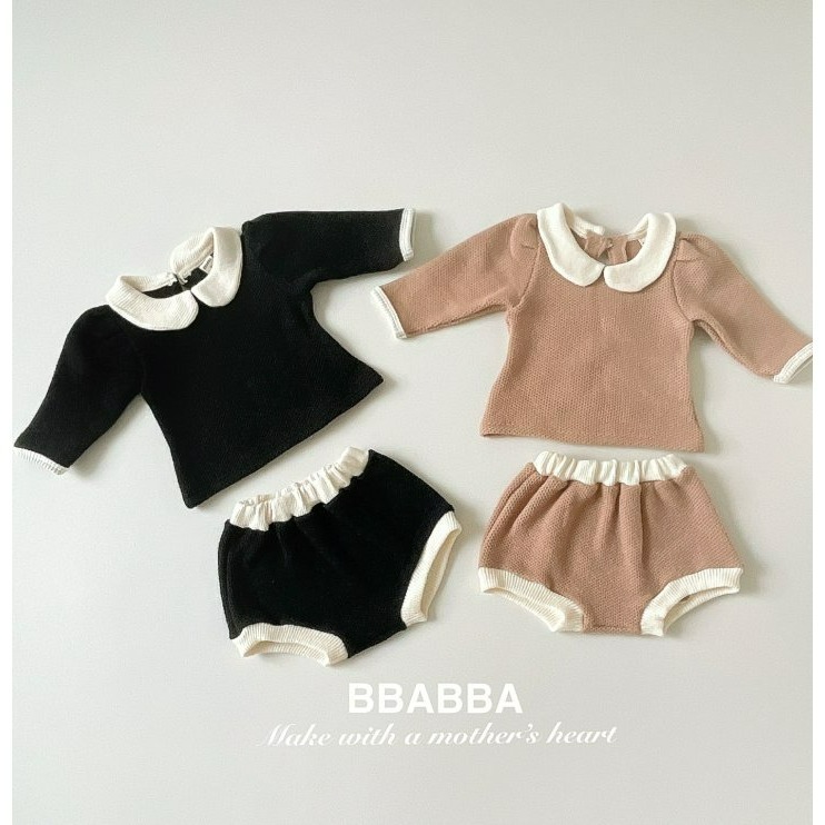 BBABBA 褲子 빠빠 니트팬츠-細節圖6