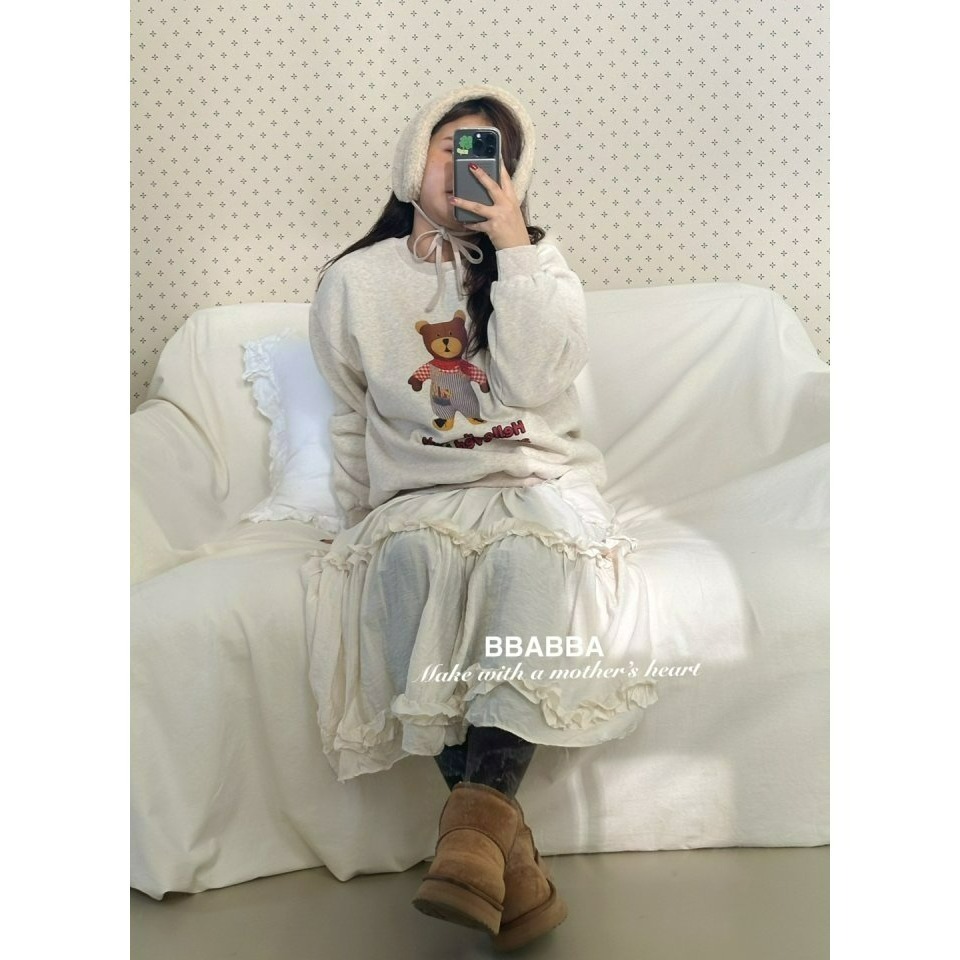 BBABBA 包屁衣 빠빠 윈터베어롱슈트(양기모)-맘커플-細節圖9