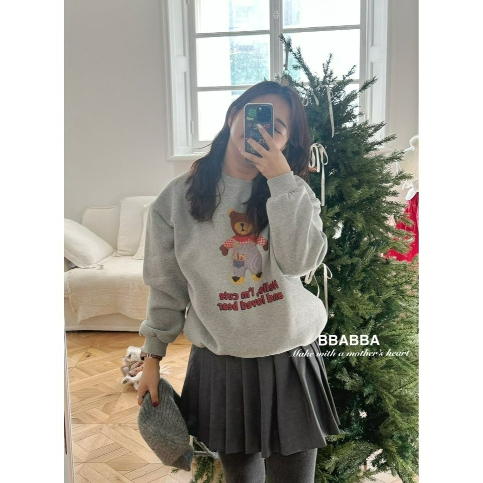 BBABBA 包屁衣 빠빠 윈터베어롱슈트(양기모)-맘커플-細節圖11