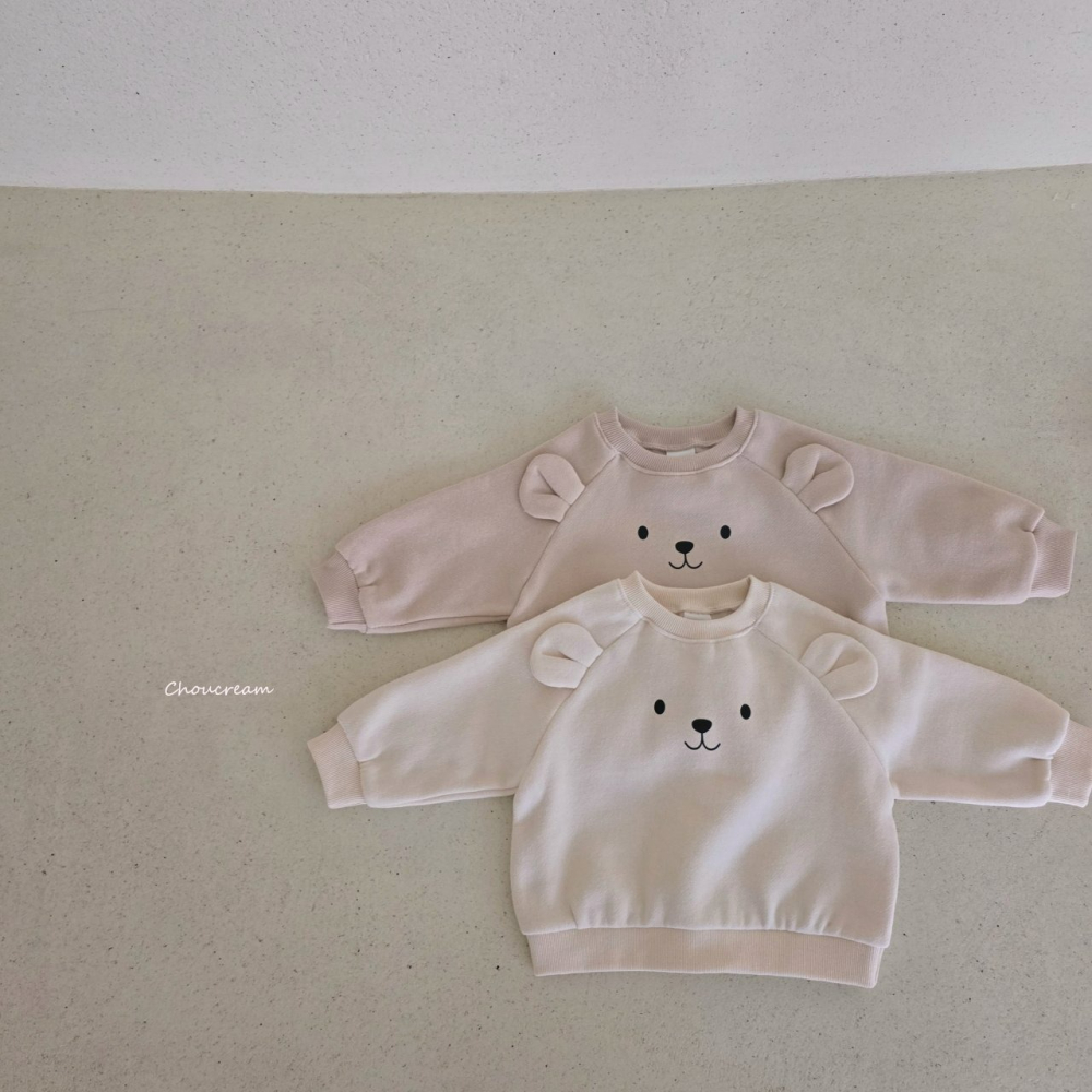Choucream 上衣 슈크림 아기곰맨투맨티-細節圖5