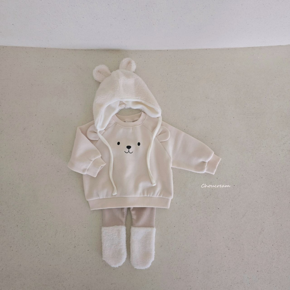 Choucream 上衣 슈크림 아기곰맨투맨티-細節圖6