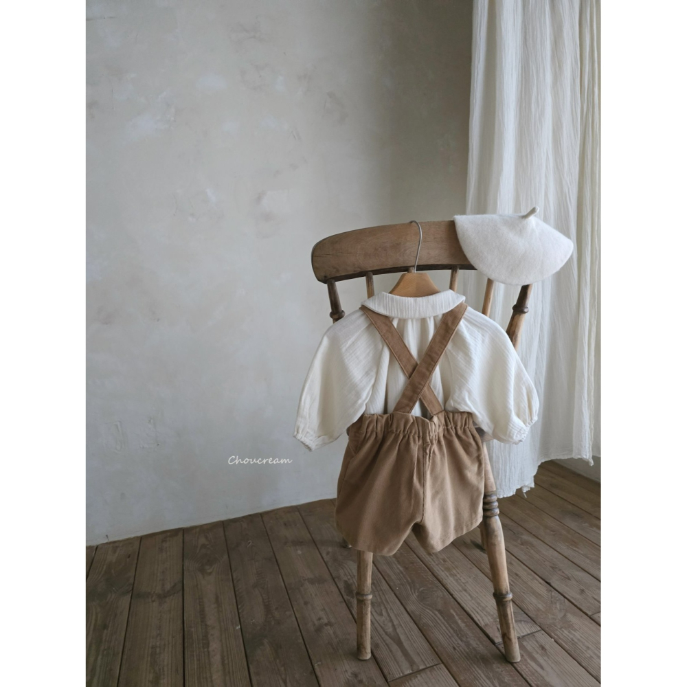 Choucream 吊帶褲 슈크림 코코멜빵오버롤-細節圖5