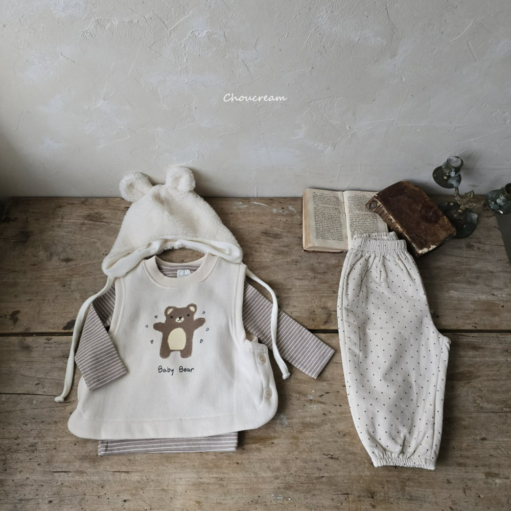 Choucream 背心 슈크림 큐티베어조끼-細節圖7