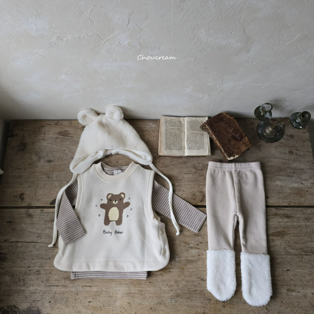 Choucream 背心 슈크림 큐티베어조끼-細節圖8