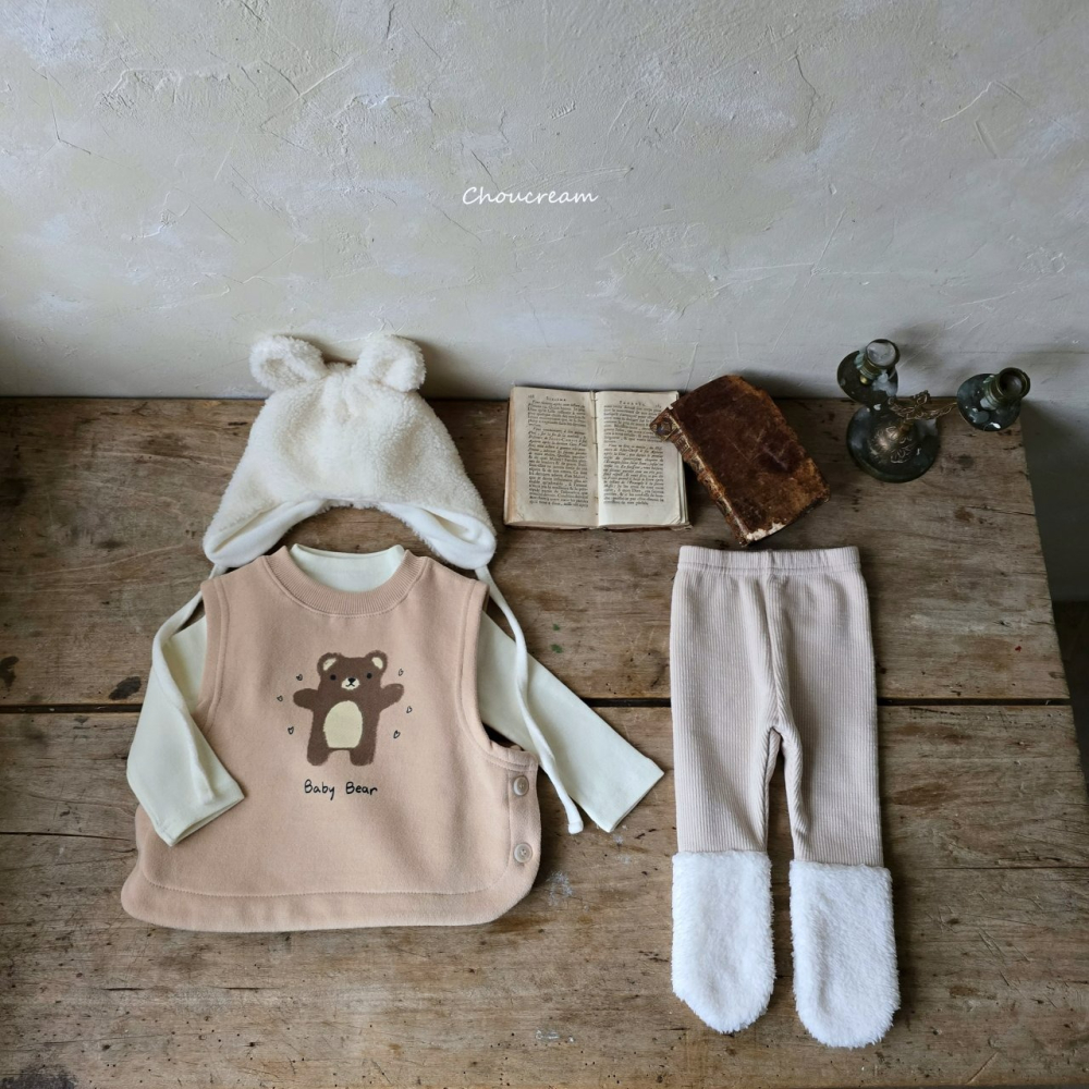 Choucream 背心 슈크림 큐티베어조끼-細節圖9