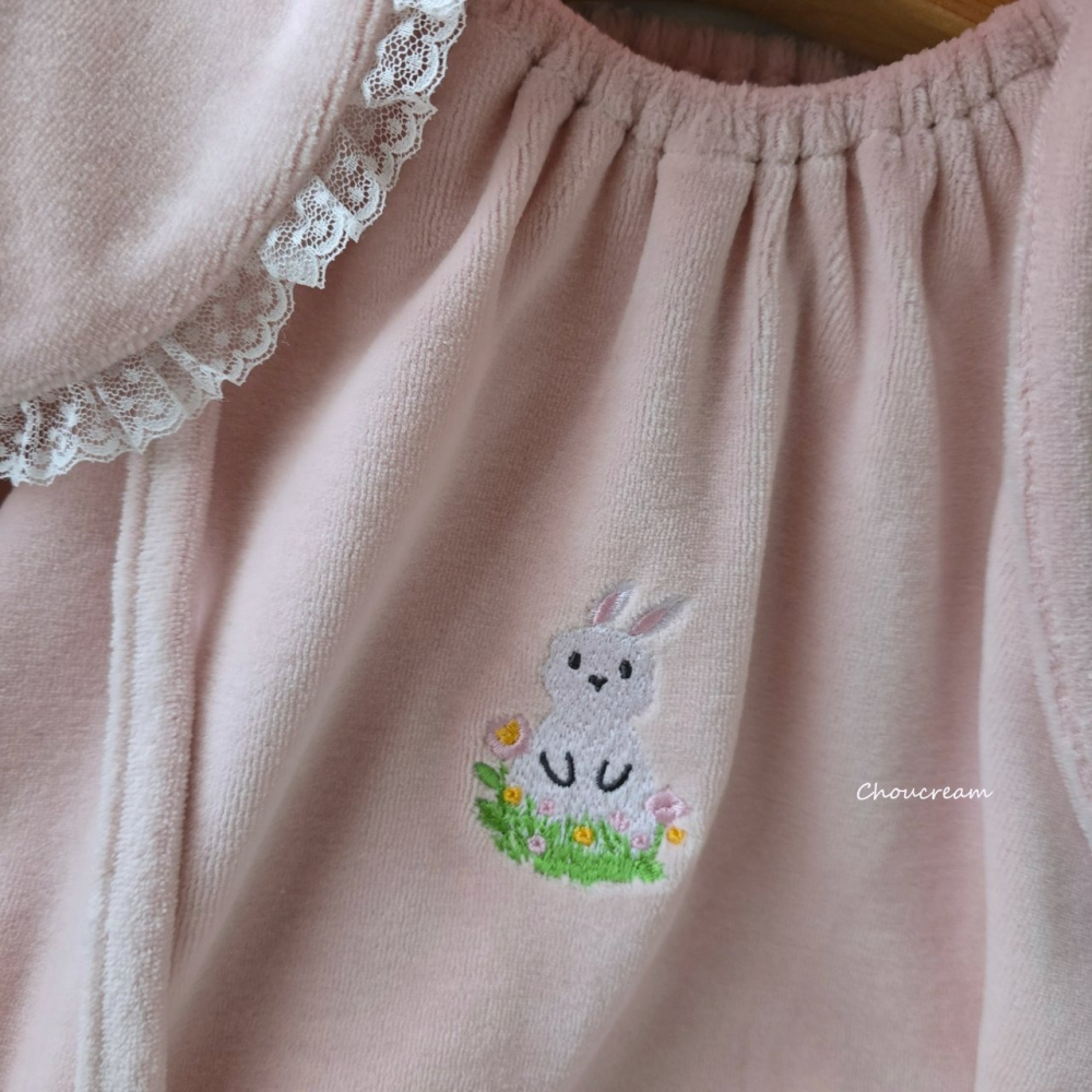 Choucream 包屁衣 (含帽) 슈크림 귀요미래빗슈트(보넷set)-細節圖7