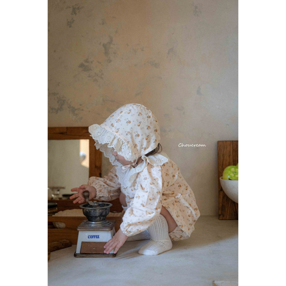 Choucream 包屁衣 (含帽) 슈크림 로즈보넷슈트(보넷set)-細節圖9