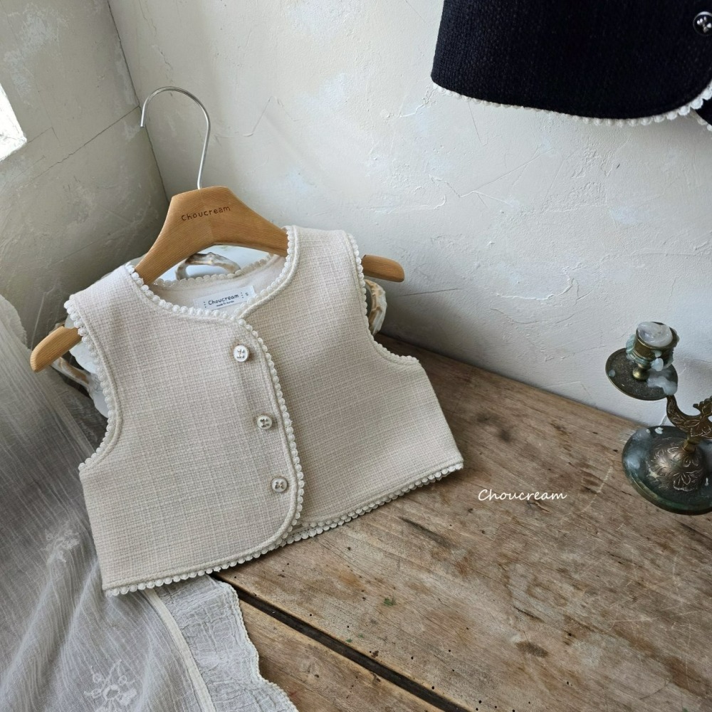 Choucream 背心 슈크림 비앙트위드조끼-細節圖3