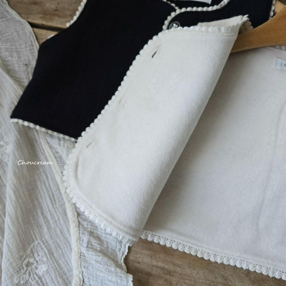 Choucream 背心 슈크림 비앙트위드조끼-細節圖6