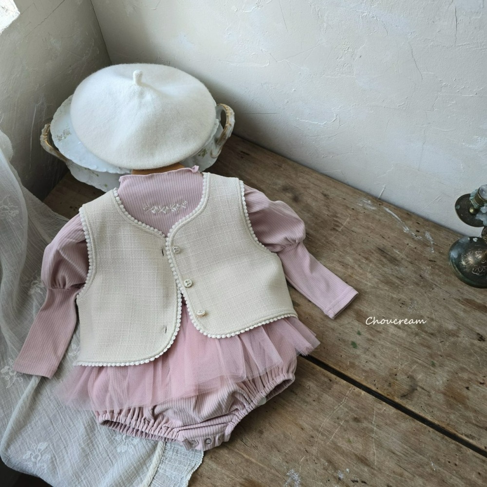 Choucream 背心 슈크림 비앙트위드조끼-細節圖8