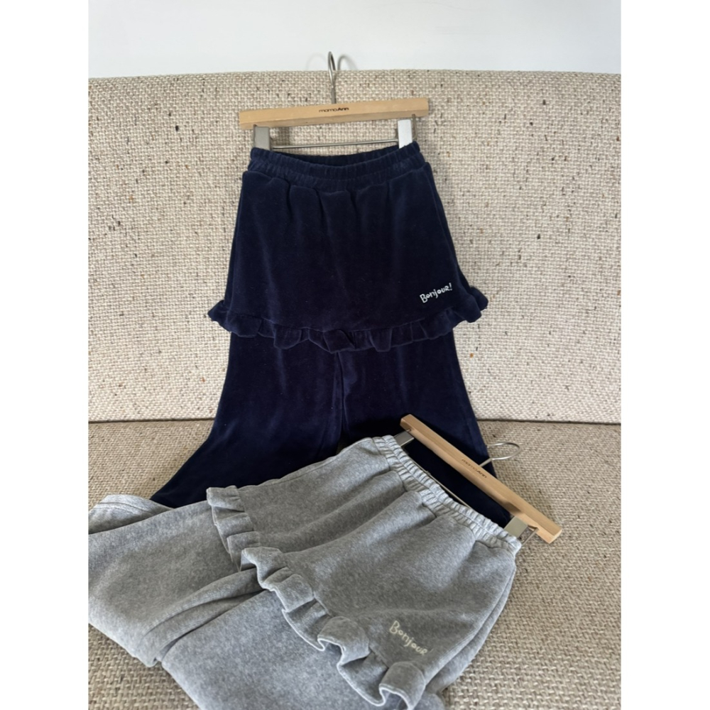 Momoann 褲子 모모앤 레이어드팬츠-細節圖2