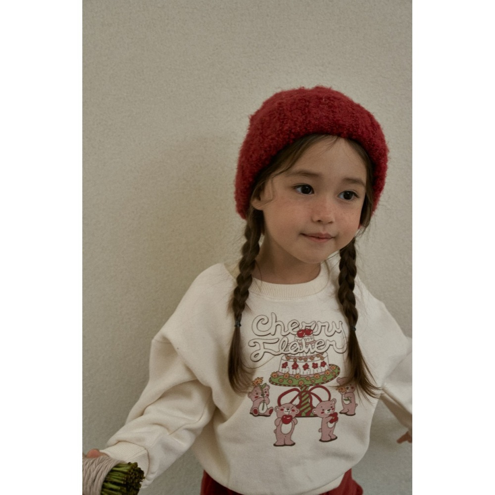 Momoann 上衣 모모앤 체리맨투맨-細節圖5