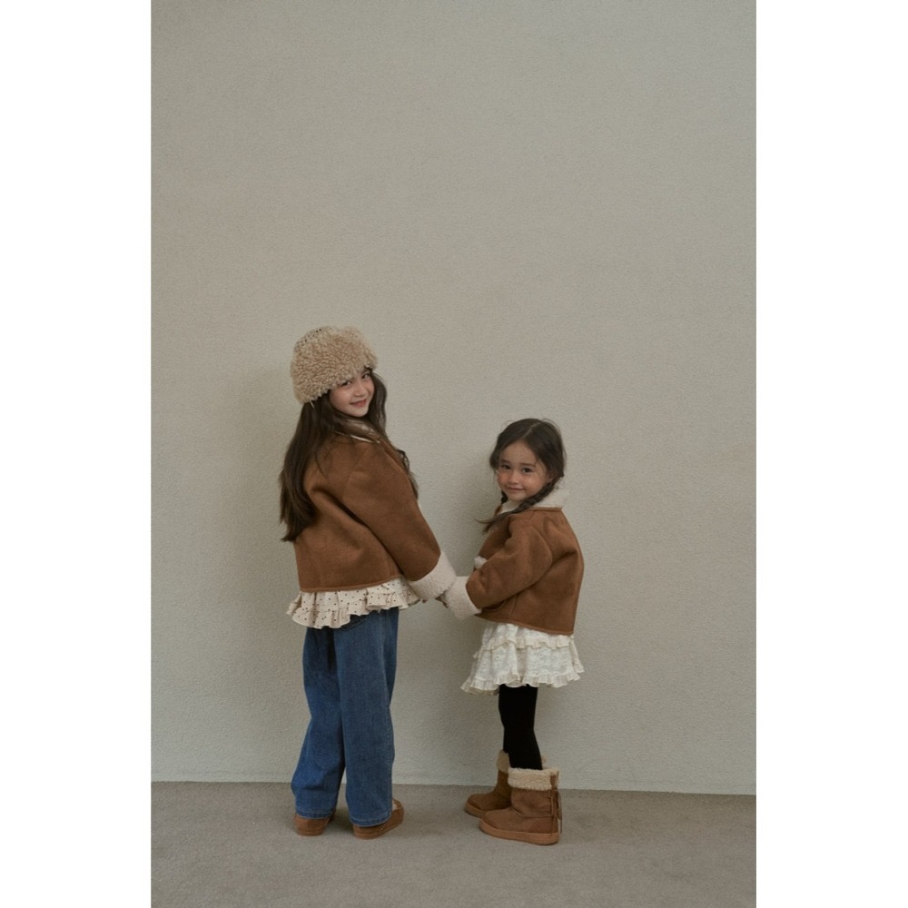 Momoann 外套 모모앤 플라워무스탕-細節圖10