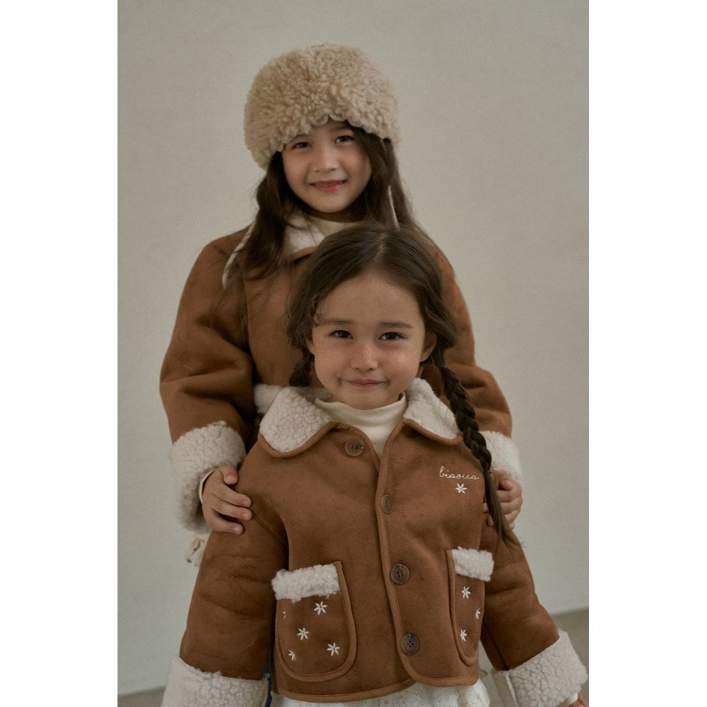 Momoann 外套 모모앤 플라워무스탕-細節圖11