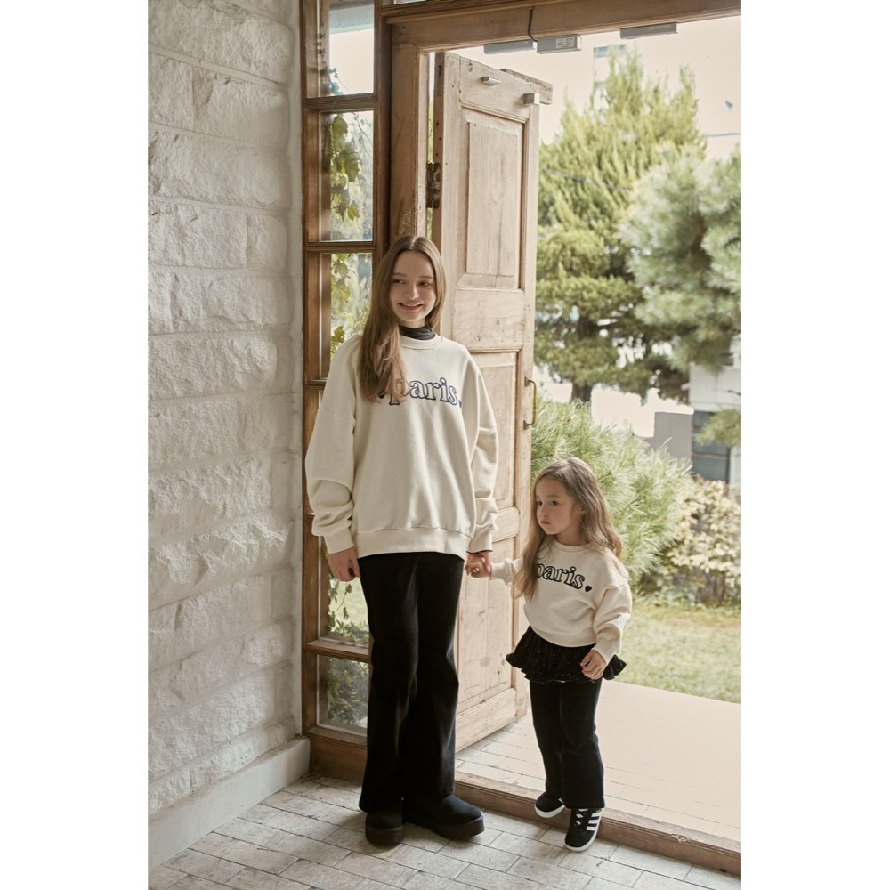 Momoann 媽媽上衣 親子裝 모모앤 파리맨투맨 (Mom)-細節圖8