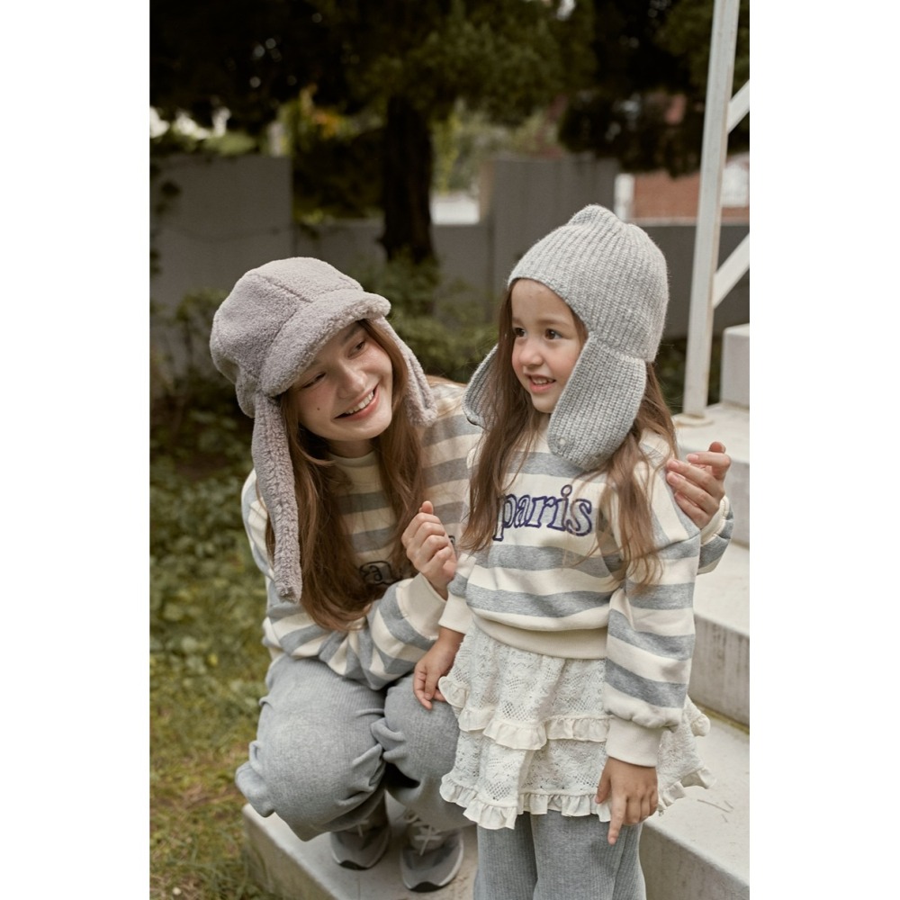 Momoann 媽媽上衣 親子裝 모모앤 파리맨투맨 (Mom)-細節圖10