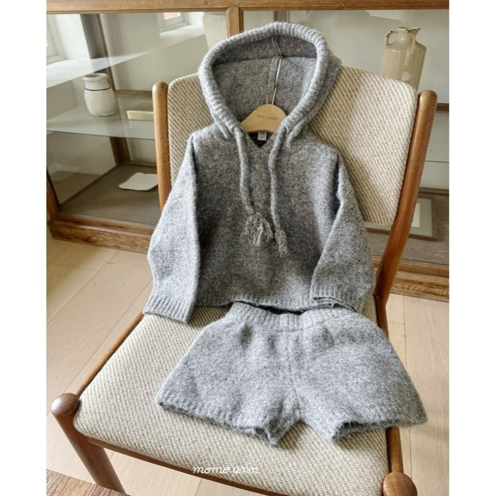 Momoann 모모앤 親子裝 媽媽成套 니트후드셋트 (Adult)-細節圖4