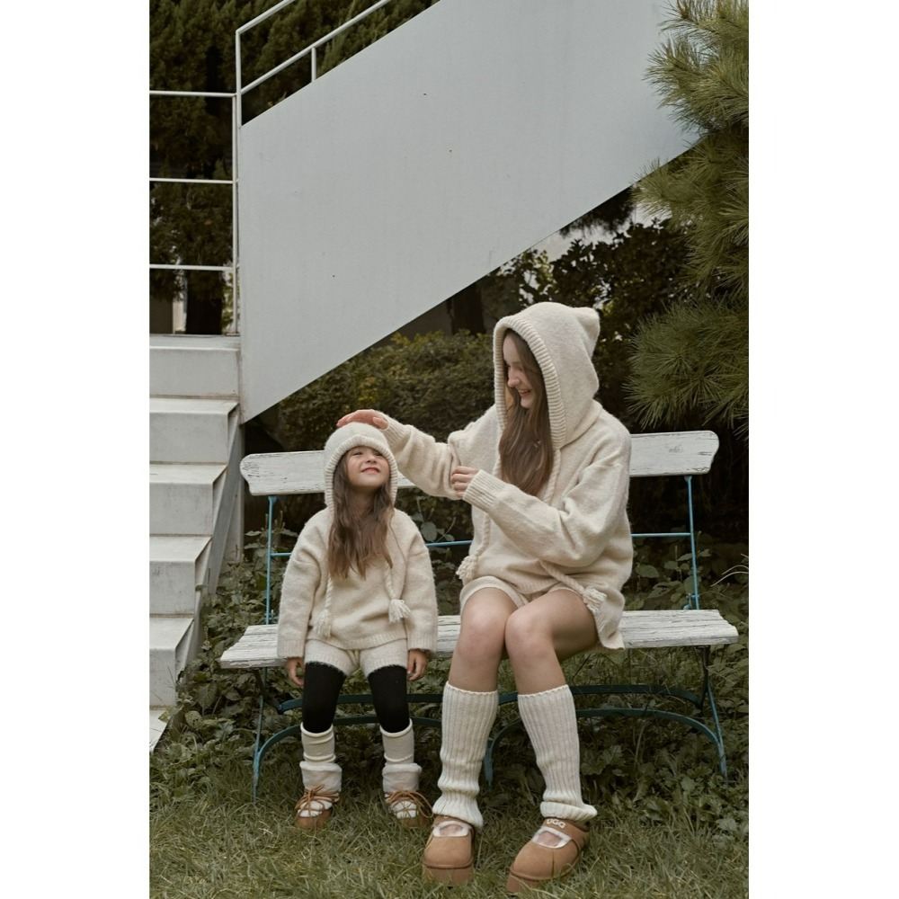 Momoann 모모앤 親子裝 媽媽成套 니트후드셋트 (Adult)-細節圖5