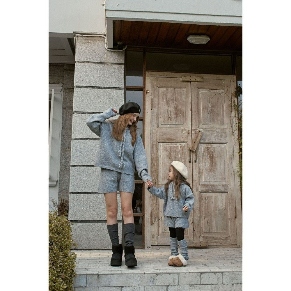 Momoann 모모앤 親子裝 媽媽成套 니트후드셋트 (Adult)-細節圖10