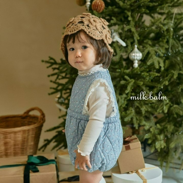 Milkbalm 包屁衣 밀크밤 로라퀼팅슈트-細節圖4