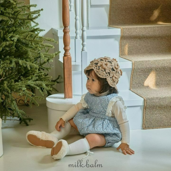 Milkbalm 包屁衣 밀크밤 로라퀼팅슈트-細節圖6