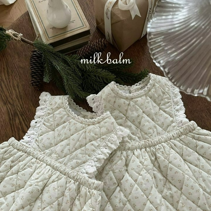 Milkbalm 包屁衣 밀크밤 로라퀼팅슈트-細節圖10