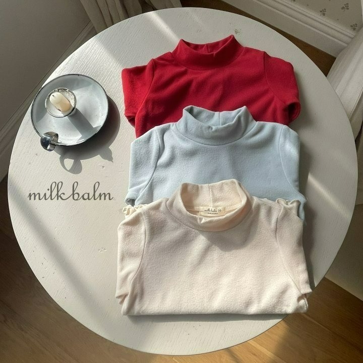 Milkbalm 上衣 밀크밤 윈터목폴라-細節圖10