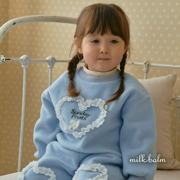 Milkbalm 上衣 밀크밤 하트맨투맨-細節圖4