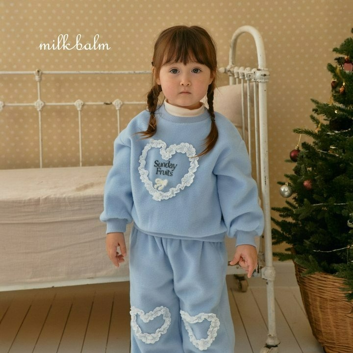 Milkbalm 上衣 밀크밤 하트맨투맨-細節圖6