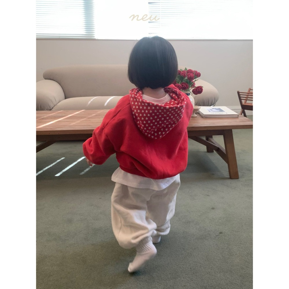 Neu 上衣 노이 러브후드맨투맨-細節圖6