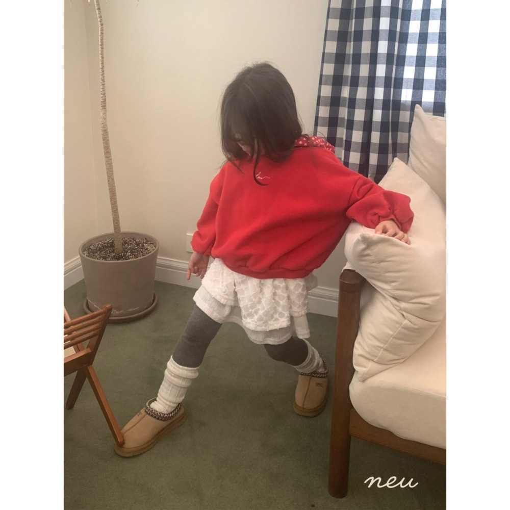 Neu 上衣 노이 러브후드맨투맨-細節圖7