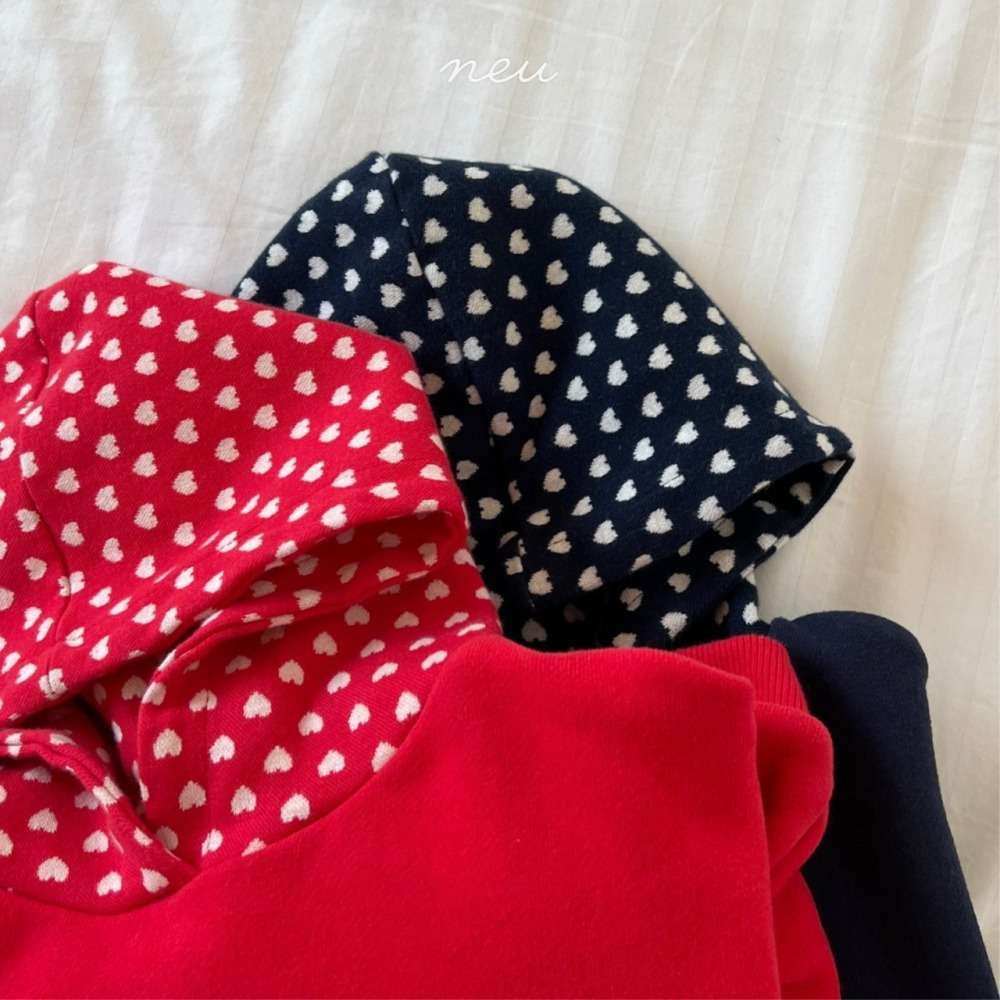 Neu 上衣 노이 러브후드맨투맨-細節圖11