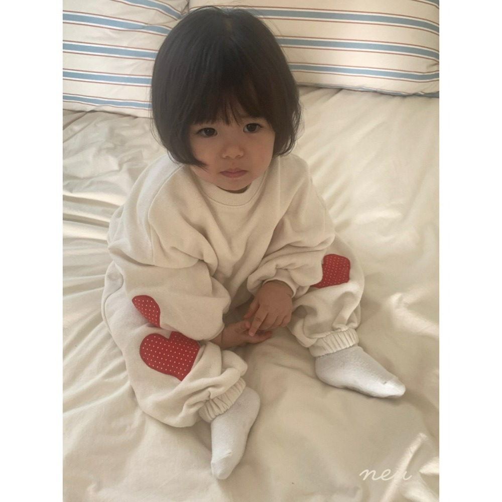 Neu 上衣 노이 하트땡맨투맨-細節圖6