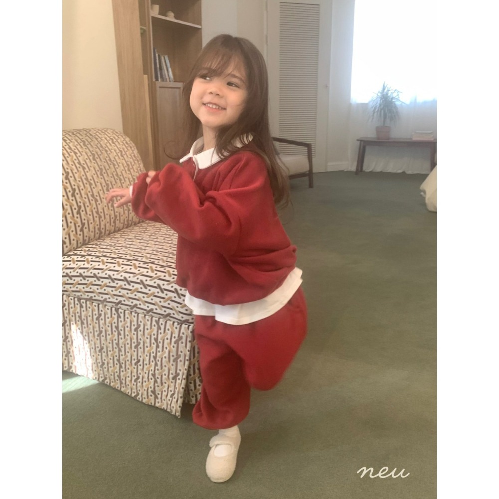 Neu 褲子 노이 하트포켓조거팬츠-細節圖3