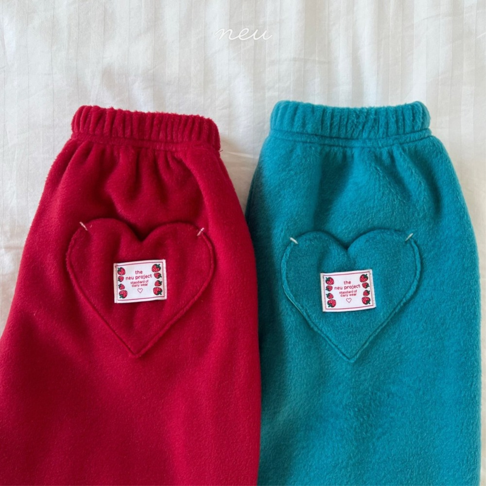 Neu 褲子 노이 하트포켓조거팬츠-細節圖8