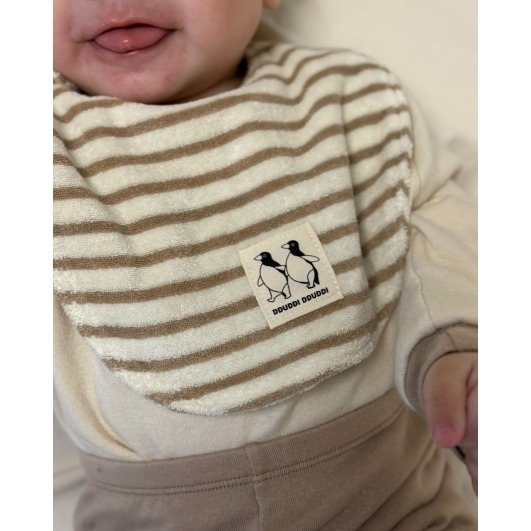 韓國 뚜띠뚜띠 Dduddi Dduddi 質感圍兜 吸水棉-細節圖6