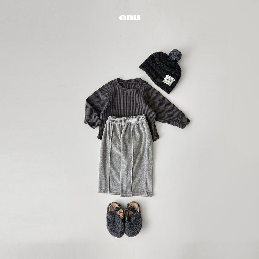 Onu 上衣 오누 기모와플티-細節圖3