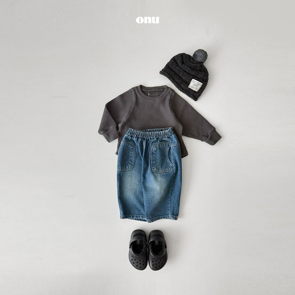 Onu 上衣 오누 기모와플티-細節圖4